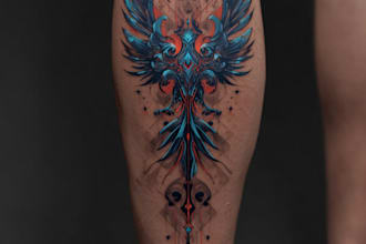 design a modern and minimalist tattoo design