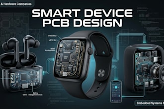 design smartwatch, bluetooth headset and smart speaker pcb