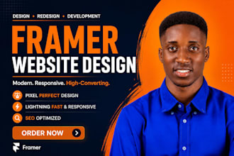 framer website, design framer, develop framer website landing page business site