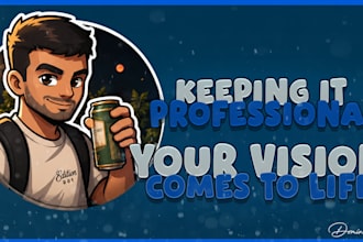 create a custom youtube and twitch banner