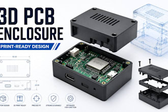 do 3d printable pcb enclosure, esp32 case, electronic product casing
