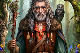 create fantasy character portrait art