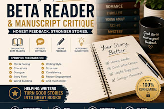 beta read and critique your manuscript