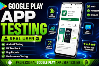 do user testing for google play store app