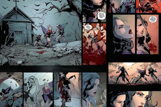 design professional comic book pages covers and layouts