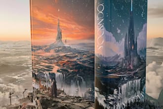 do fantasy book cover design, thriller book cover