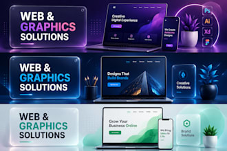 design a modern website and professional graphic designs