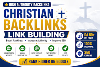 create niche christian backlinks to boost your website ranking and traffic