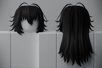 create ugc roblox hair, ugc hairs accessories, game and ready hairs and outfits