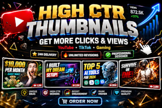 make high ctr thumbnail for more clicks