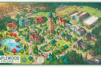 design a custom campus map for schools colleges and universities
