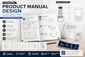 design instruction manual user guide and product manual for your product