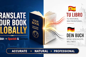 translate your ebook to spanish and german to improve visibility and readability