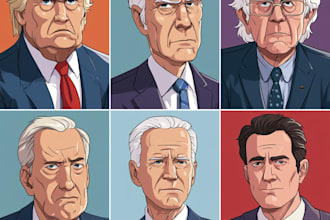 design an political or satirical cartoon