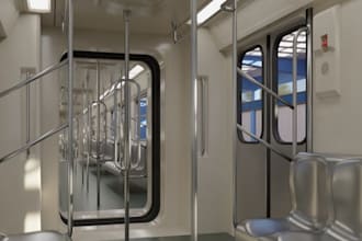 design 3d train, 3d railway, 3d train station, locomotive train, subway