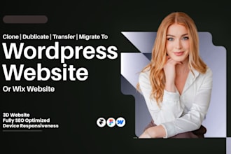clone duplicate or transfer wix weebly squarespace to wix wordpress website