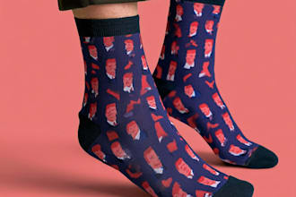 design custom and unique socks design