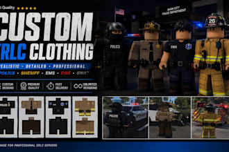 design custom roblox erlc police, ems, fire and sheriff clothing