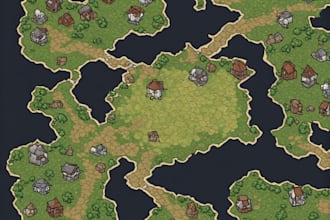 design printable fantasy battle map illustration dnd board