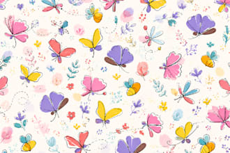 create modern seamless patterns for clothing