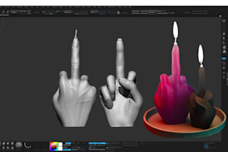 create custom 3d silicone mold, candle, plastic injection mold, slip casting