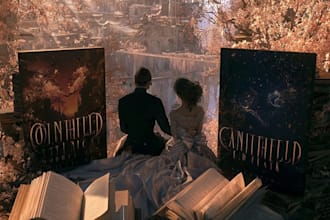 design dark fantasy book covers with cinematic illustration