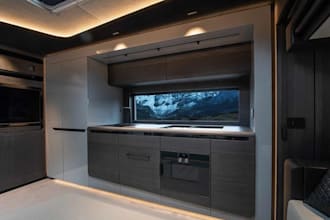 design realistic 3d motorhome, rv, camper van and luxury mobile home interiors