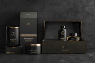 do premium minimalist product packaging design