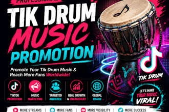create custom tiktok drum loops percussion and rhythm tracks