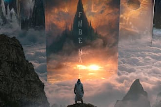 create unique fantasy book cover art for novels publishing