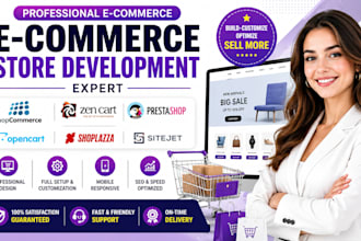 build nopcommerce zen cart prestashop shoplazza opencart sitejet store