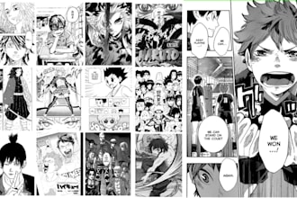 anime manga comic book illustration webtoon manga character light novel art