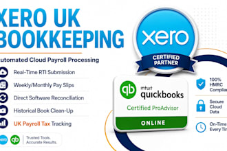 run UK payroll paye payroll UK cis return hmrc paye setup xero UK bookkeping