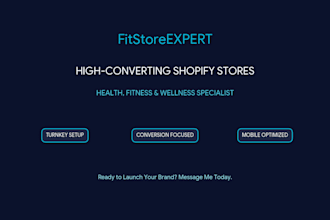 build a high converting fitness shopify store