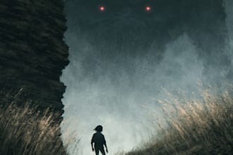 draw horror and dark fantasy illustrations