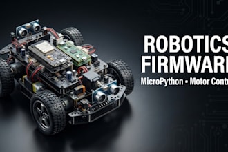 develop robotics and motor control firmware using micropython