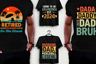 draw vintage retro t shirt designs and apparel illustrations