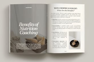 design canva nutrition workbook, meal planner, fitness guide, health and wellnes