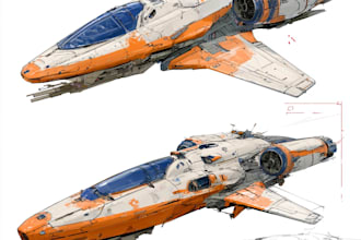 design unique sci fi spaceships and futuristic spacecraft