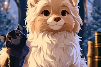 create amazing disney pet portrait