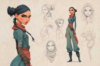 character concept art and character design