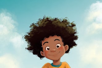 draw african american children book illustration