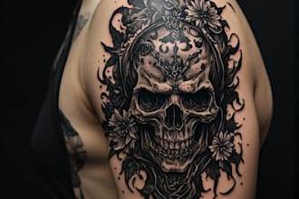 create dark tattoo art