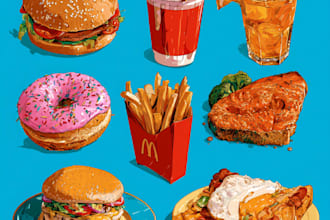 food pop art of your food pop art