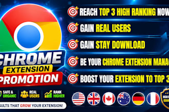 chrome extension promotion boost chrome download,install hit top 3 high ranking