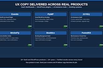 write UX copy and microcopy for your saas product or app