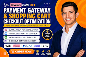 do wix klarna multi payment gateway, shopping cart checkout optimization