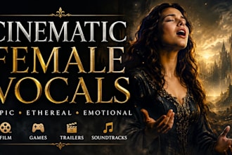 record cinematic female vocals for film, games, trailers and music