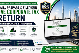 prepare and file your uae corporate tax return with financial statements