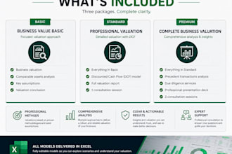 provide a professional business valuation